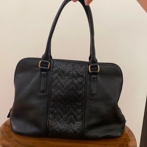 Giani Bernini Black detailed leather bag